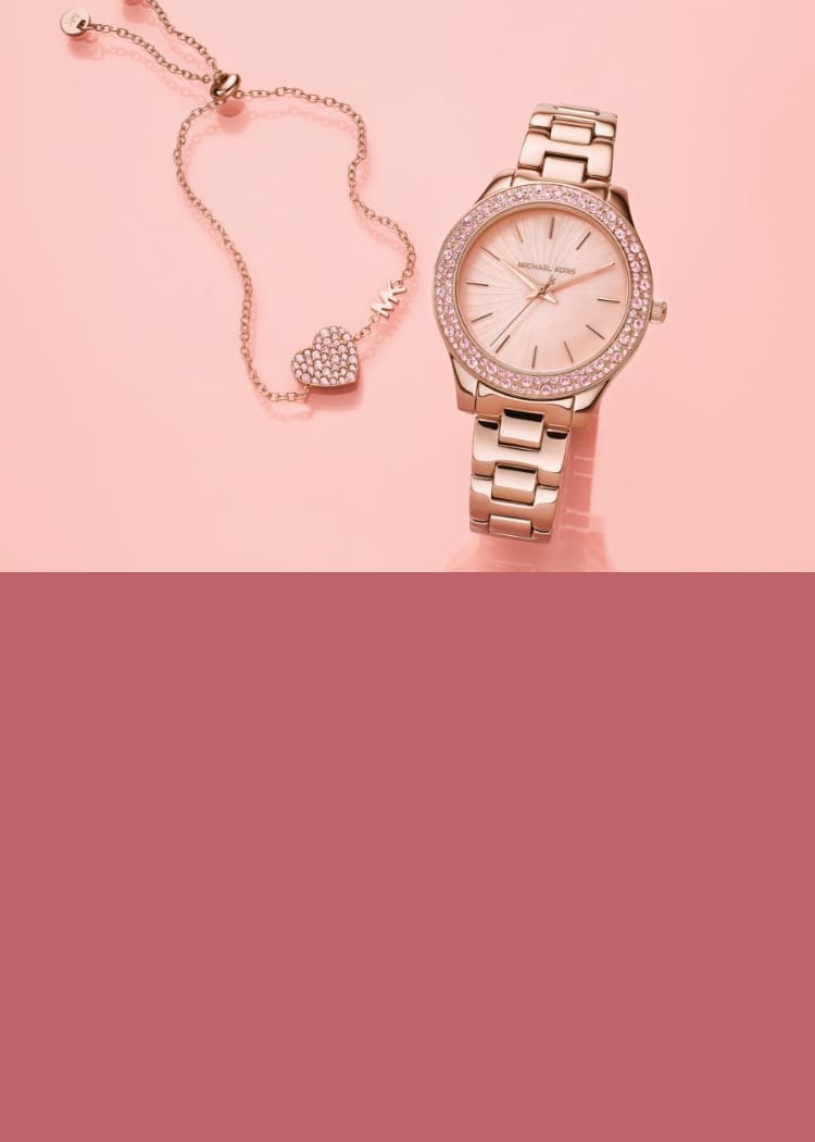 Watch and Bracelet Set By Michael Kors With Candy At Watch Station
