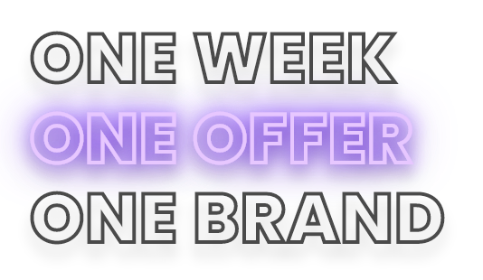 One Day. One Offer. One Brand