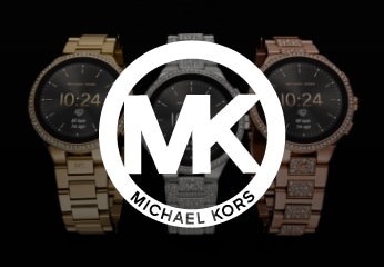 Michael Kors logo and Gen 6 Camille Watch By Michael Kors At Watch Station