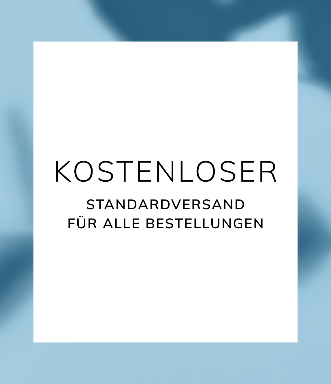 KOSTENLOSER STANDARDVERSAND FÜR ALLE BESTELLUNGEN