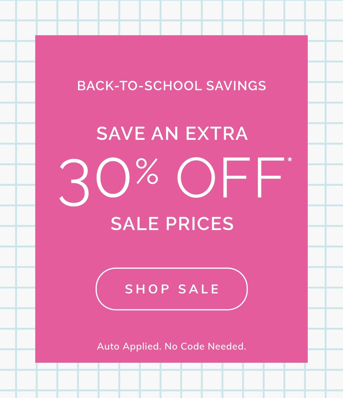 EXTRA 30% Off SALE STYLES