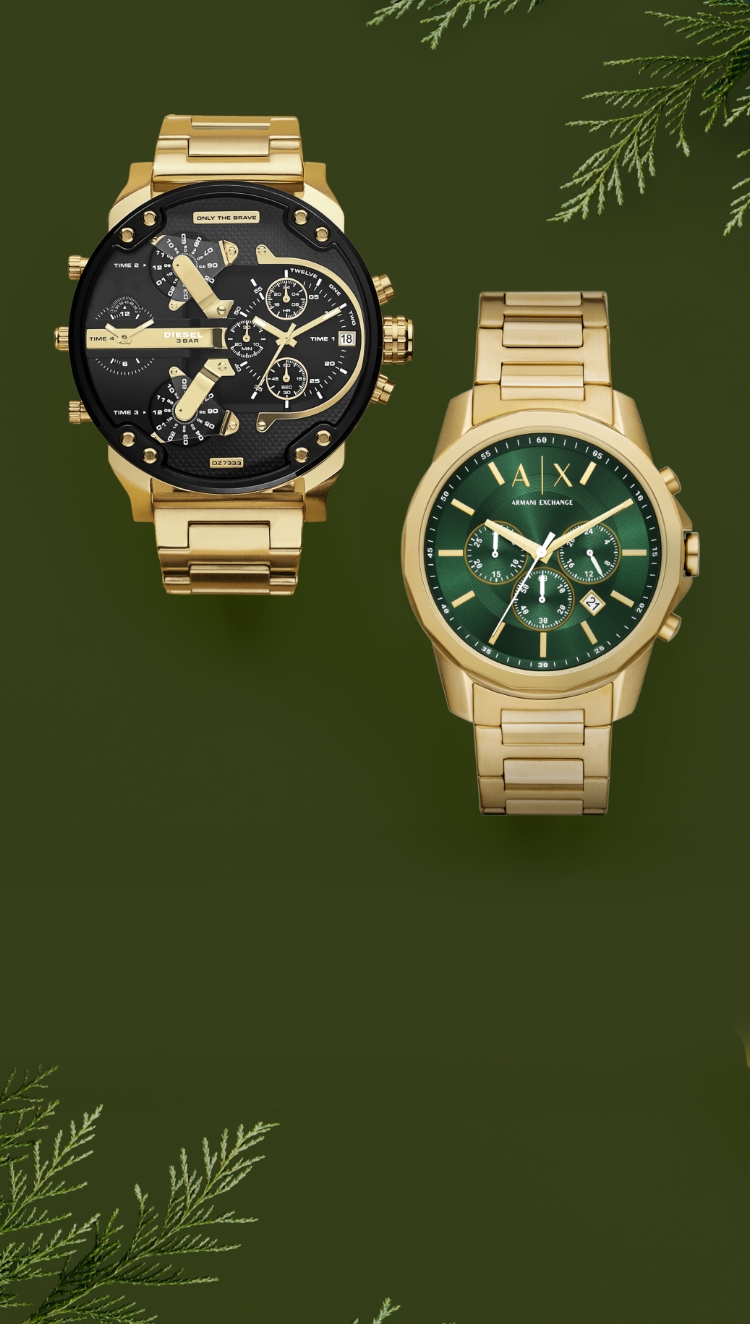 Gold designer watch online