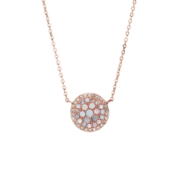Lune des femmes et collier d’étoiles en or argent et rose.