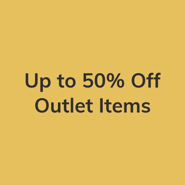 Up to 50% Off Outlet Items