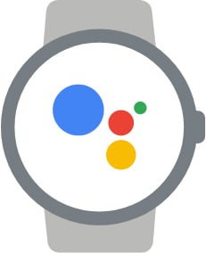 L’Assistant Google sur le cadran d’une montre