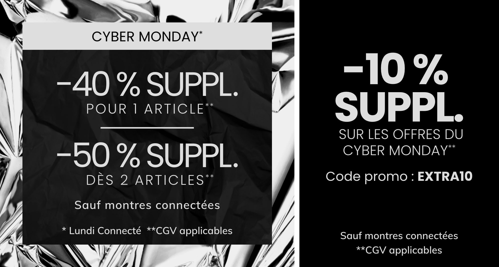 MONTRES CONNECTÉES GEN 6 À PARTIR DE -50 %