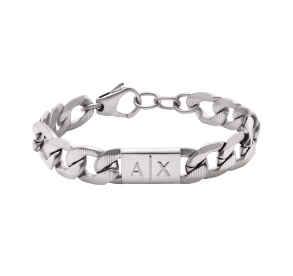 Stainless steel men's bracelet.